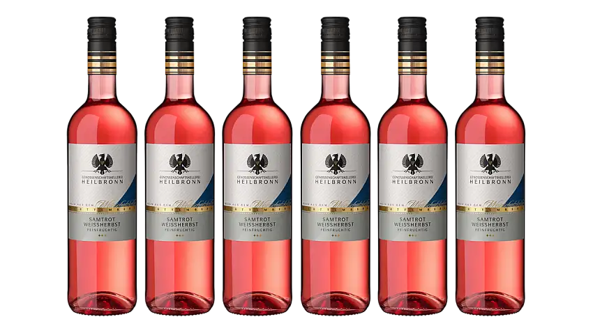 Heilbronner Samtrot Weissherbst Qba 0,75 l 6er Karton