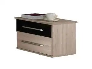 Nachtkommode Hellbraun 36x43x40 (HxBxT) MDF, 2 Schublade(n)