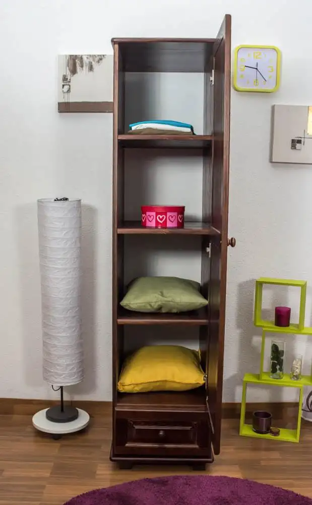 Garderobenschrank Kiefer, Farbe: Eiche 190x47x60 cm