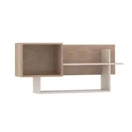 Hängeregal | Wandregal | Kaschmir / Eiche Cremona | Fafe 24 | 1 offenes Fach | 2 Ablagen | Holzoptik | Zweifarbig | ausreichend Platz | Wandpanel